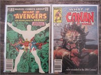 1982 & 1984 WHAT IF 32 & 43 Avengers Conan Comics