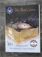 1999 Final Game Maple Leafs Gardens Program RARE
