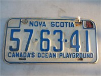 1970s Nova Scotia License Plates Matching Set OLD