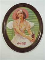 1977 Coke Metal Serving Tray Coca Cola 17" x 14"