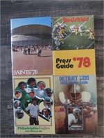 1970-80 NFL Football Media Guides Redskins Saints