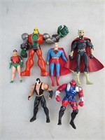 DC Comics Action Figure Lot 7 Toys 1980-90s Heros