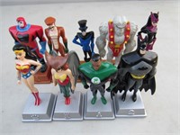 DC Comics Lot 9 Super Hero Chess Action Figures
