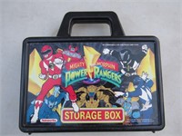 1993 Power Rangers Storage Box w Action Figures