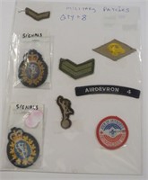Lot of 8 military Patches Variety Of Types And Age