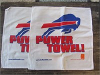 2 Buffalo Bills Power Towels NFL Football Souvenir