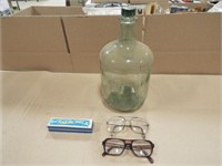 Glass Jug, Glasses, Harmonica (4)