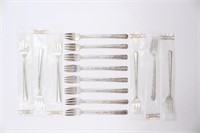 14 Sterling Silver Towle Candlelight Oyster Forks