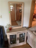 NICE CABINET WITH MIRROR ONLY NO CONTENTS