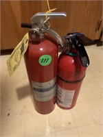 PAIR OF FIRE EXTINGUISHERS