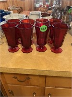 8 RED GLASSES