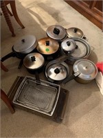 LOT OF POTS AND PANS