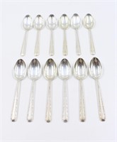 12 Sterling Silver TOWLE Candlelight Teaspoons