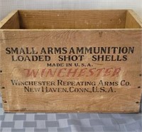 Winchester wooden ammo box