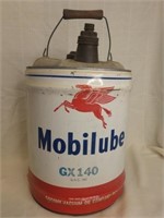 Mobile lube 5gal oil can