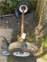 Small trailer axle w/38” spring center