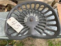 Derring cast iron seat
