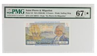 Saint Pierre & Miquelon. 1950-1956 5 Francs