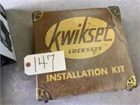 Kwikset Lockset installation kit