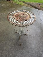 Wrought and Cast Iron Table 30x28x30D"
