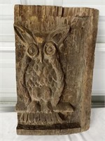 Owl Cedar Carving