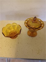 Carnival and Amber Glass Candies