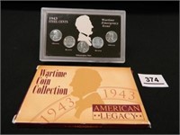 Wartime 1943 Steel Cents; Philadelphia Mint; c.199