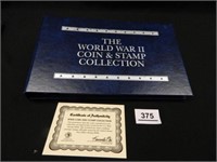 World War II Coin & Stamp Collection; 1941-1945; 5