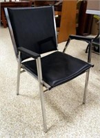 Chair, Chrome, Padded Seat/Back