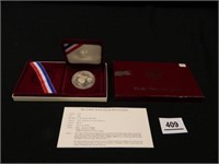 1983 Olympic Silver Dollar; Silver-90% Silver;