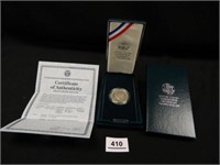 1990 Eisenhower Centennial Silver Dollar;
