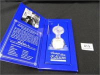 2004 Thomas Alva Edison Uncirculated Silver Dollar