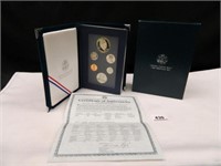 1990 U.S. Prestige Coin Set; Silver Dollar-90% Sil