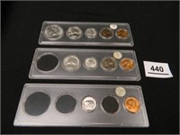 1955 P D & S Coins; 1955 P-Half,Quarter, Dime, Nic