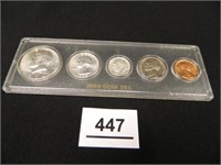 1964  Coin Set; Half, Quarter, Dime, Nickel, Penny