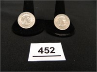 1979D Susan B Anthony Dollar Coin-(2); Wide Rim;