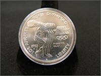 1983-D Olympic Silver Dollar; Los Angeles; Commemo