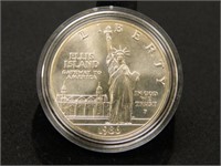 1986-P Ellis Island Commemorative Silver Dollar;