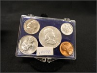 1957-D Coin Set; Half Dollar, Quarter, Dime, Nicke