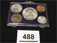 1958-P Coin Set; Half Dollar, Quarter, Dime, Nicke