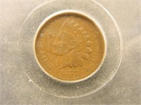 1877 Indian Head Cent; USCG f15;