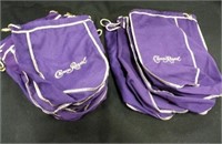 Crown Royal Bags - 17 sm, 4 lg