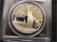 1986-S Statue of Liberty Silver Dollar; PCGA PR67D