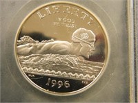 1996-S Olympic Swimming Half Dollar; USCG MS69;