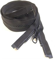 24 inch 10 pcs black and white zippers