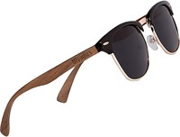 NEW - WOODIES Walnut Wood Clubmaster Sunglasses