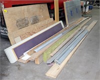 Various pieces of lumber