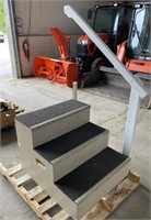 3 Step Staircase w/ Upholstered Steps Unfinished