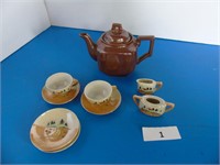 Tea pot and Child's tea set