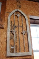 Wrought Iron RePurposed Church Window
